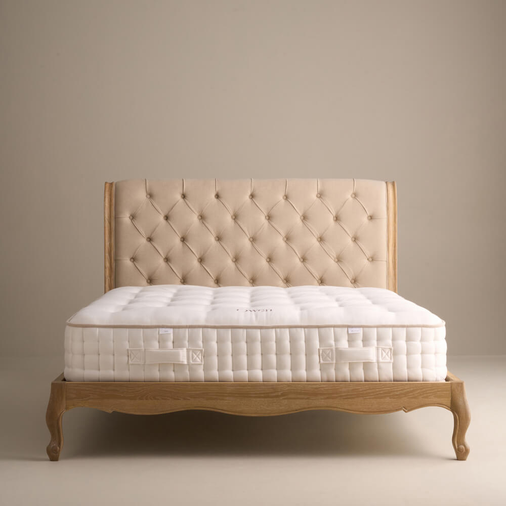 Sienna Beau Scroll Bed, Weathered Oak / Natural, Double